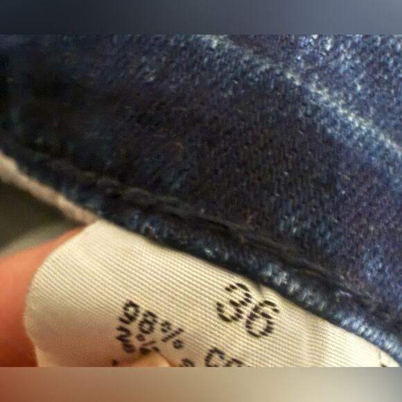 Kilogram blue washed curve biker vintage jeans men 36\31 cotton spandex - Picture 6 of 8